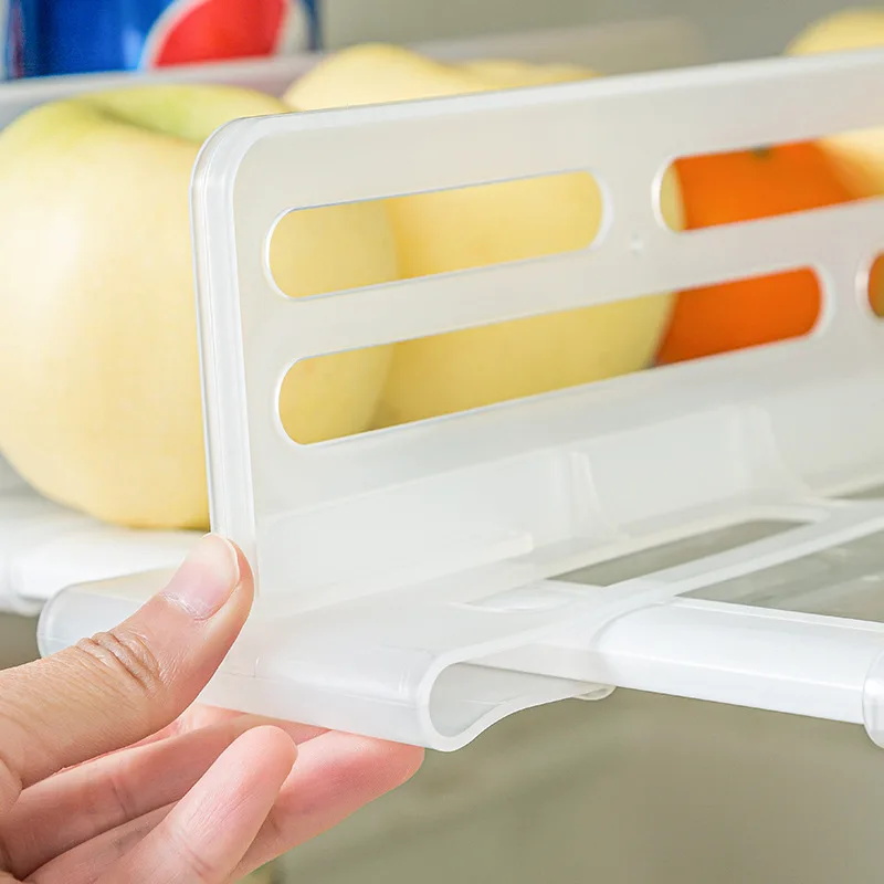 2pcs Refrigerator Space Dispenser Household Refrigerator Divider Clip ...
