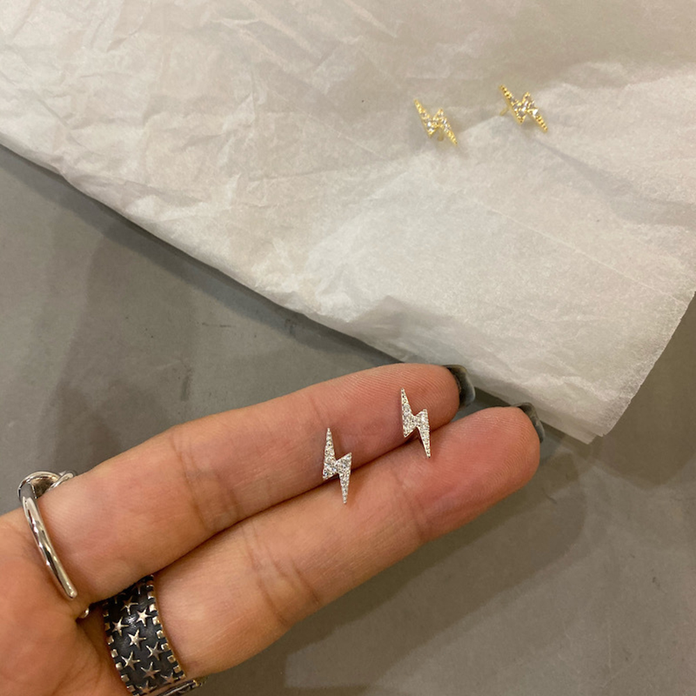 Minimalist Korean Style fulmination Stud Earrings Chic And Delicate