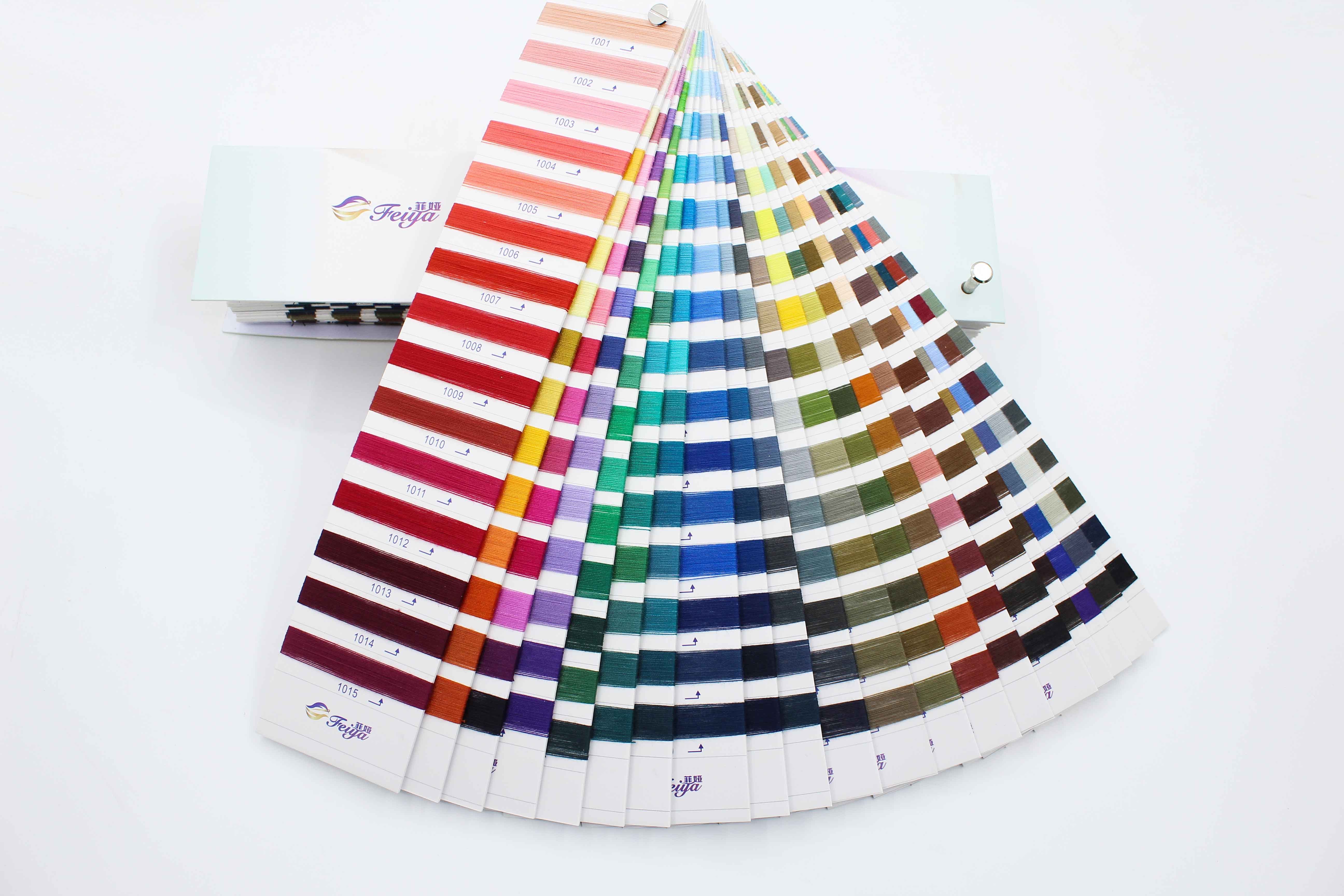 Polyester Thread Color Card 300 Colors High-Speed Sewing Thread Color ...