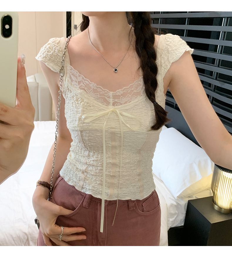 French Camisole Women Outer Wear Retro Three Dimensional Pearl Floral Design Boning Corset Tube Top main image 1