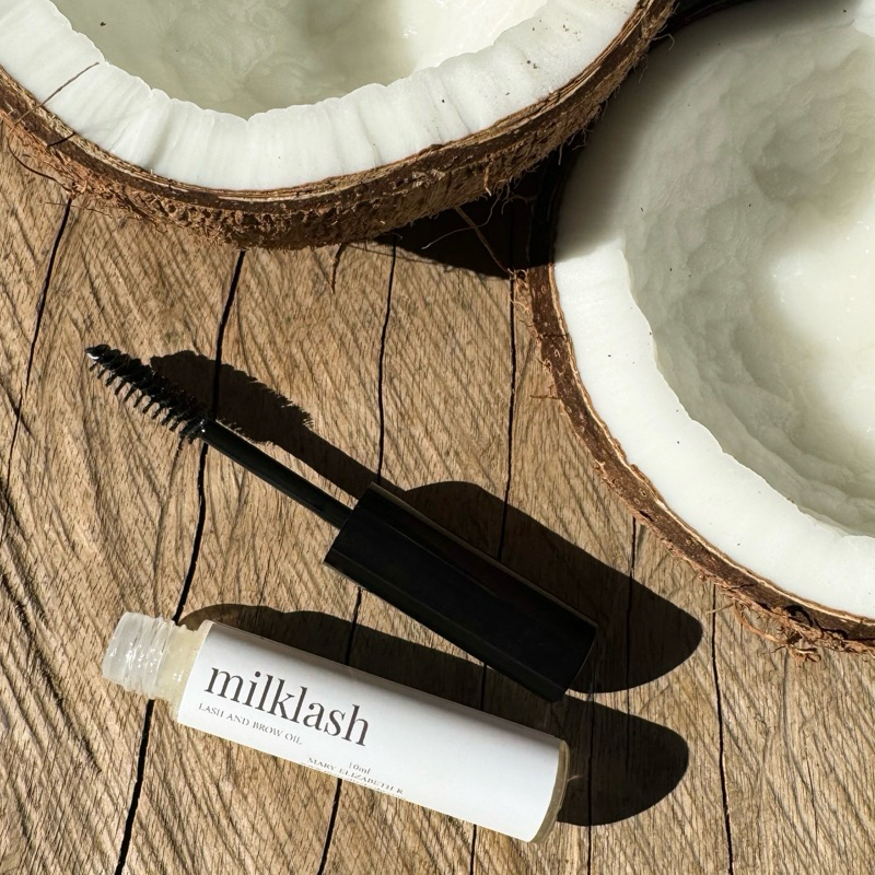 Milklash - Eyebrow and Eyelash Serum with Coconut Milk and Castor Oil ...