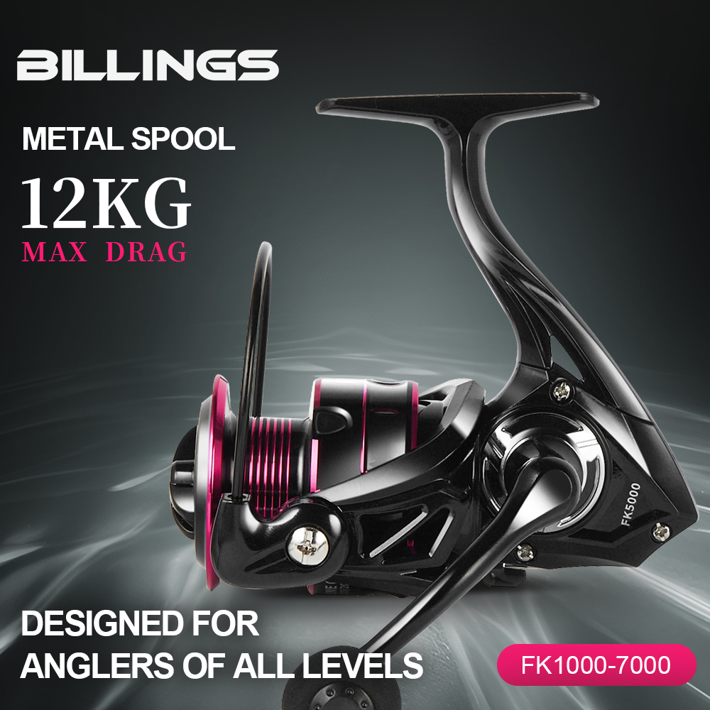 Spinning Fishing Reel - 8kg Drag, 1000-6000 Size, EVA Grip, Magnetic Brake For Bass & Freshwater (5.3:1 Or 7.1:1 Gear Ratio)