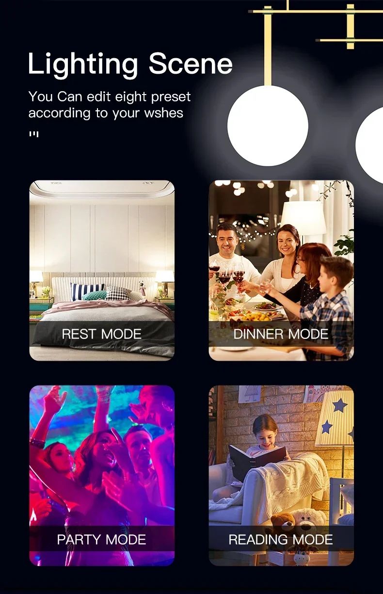 TNCE Tuya WIFI/Zigbee GU10 LED Bulb RGB C+W White Dimmable Lamp Smart