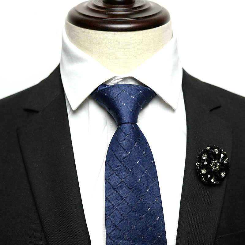 Men Business Formal Wear Stripes Free Zipper Wholesale Lazy Tie
