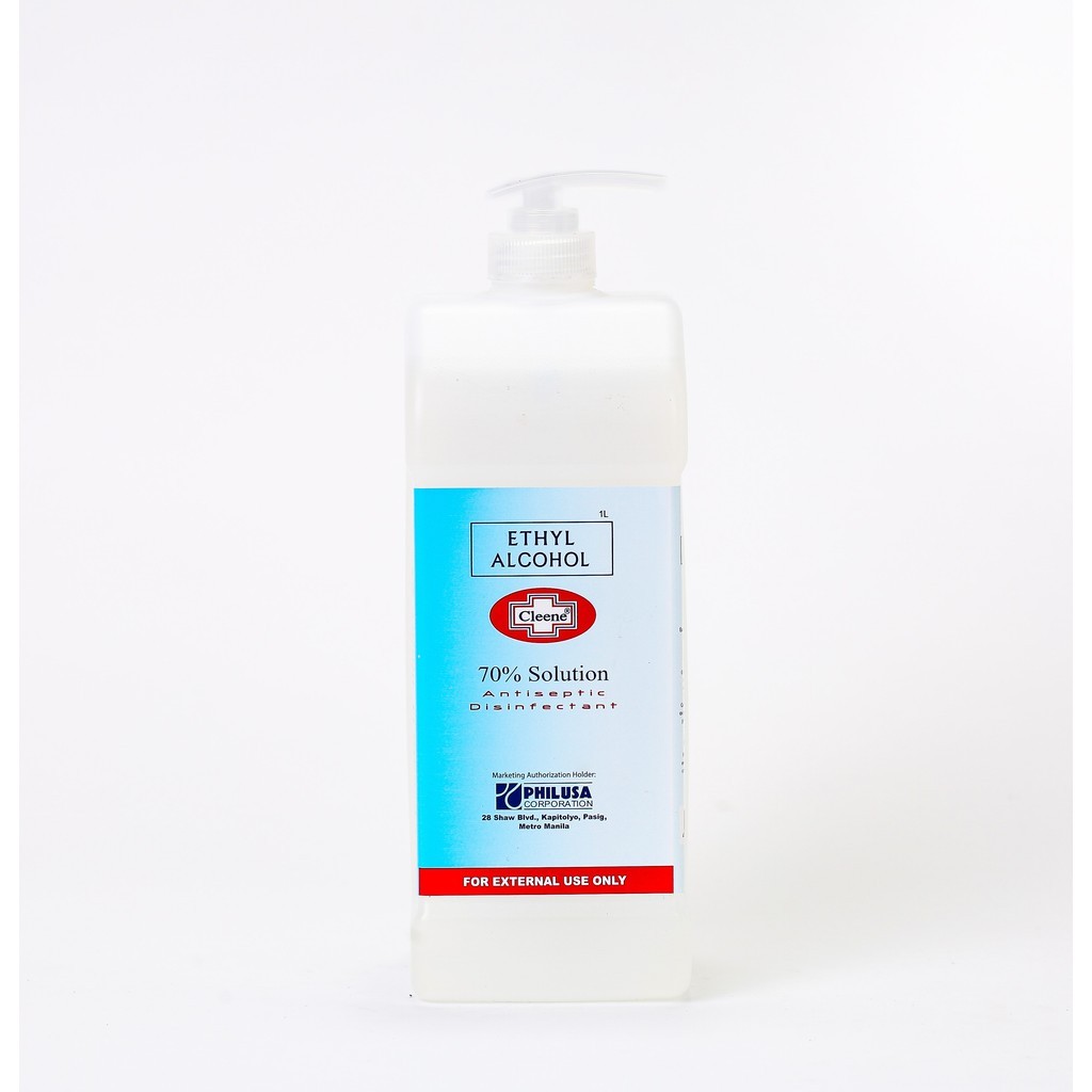Cleene Ethyl Alcohol 70% Pump 1 Liter | Shopee Philippines