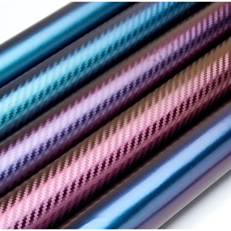 30x100cm Chameleon 3D Carbon Fiber Vinyl Film Car Sticker Motorcycle