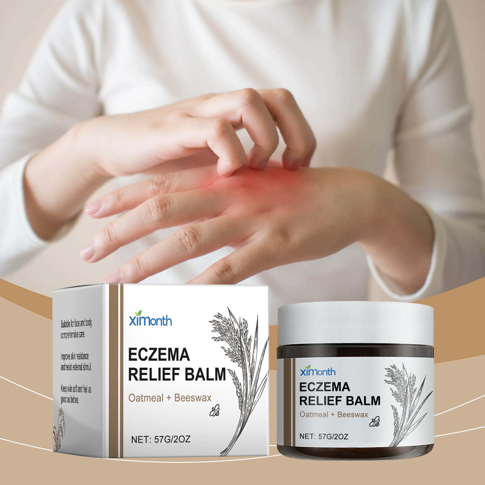 Eczema Relief Cream for Dry, Itchy, and Irritated Skin - Soothing Cream ...