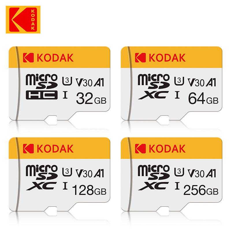 Kodak SD card 256 GB UHS-I U3 V30 SDHC/XC – memory card – read speed up to 95 MB/s – write speed max. 85 MB/s – 4K Ultra HD video storage and