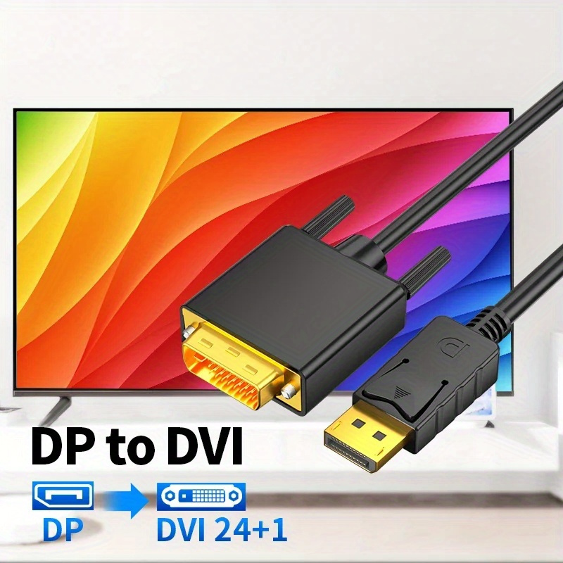 Manhattan Displayport 1.2a Male To Dvi 24+1 Male Cable (6ft) (pack of 1 Ea)