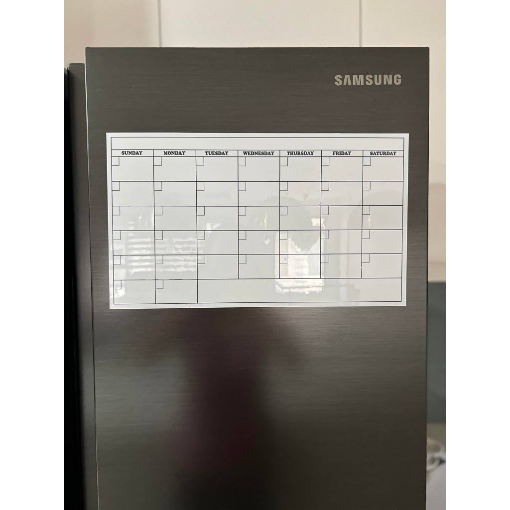 blithe dry erase magnetic monthly calendar 9.5x11 refrigerator board ...