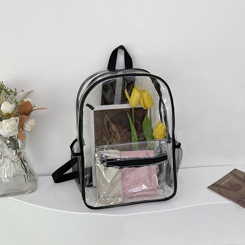 Transparent jelly bag PVC new backpack with large capacity waterproof ...