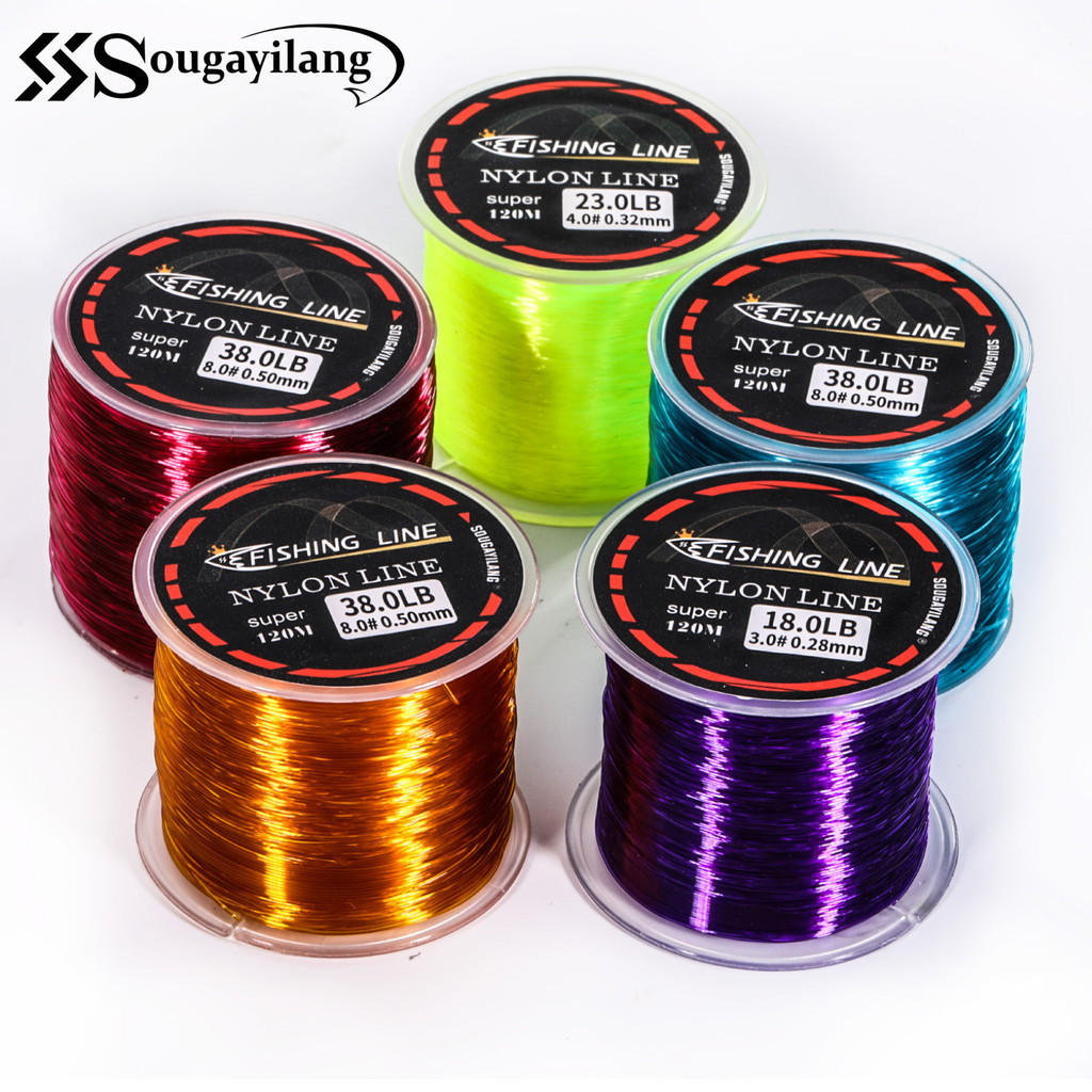 Sougayilang New 5 Color Fishing Line 7-38 Lb 8 Size Good Nylon Fishing ...
