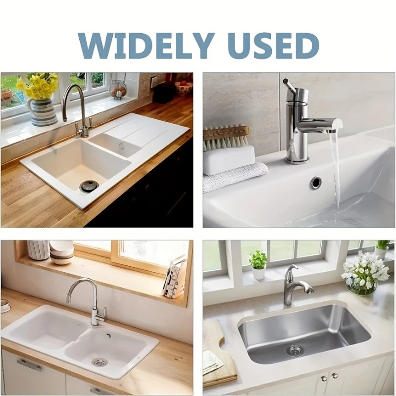 4pcs/Pack Plastic Bathroom Kitchen Basin Sink, Overflow Cover Ring ...