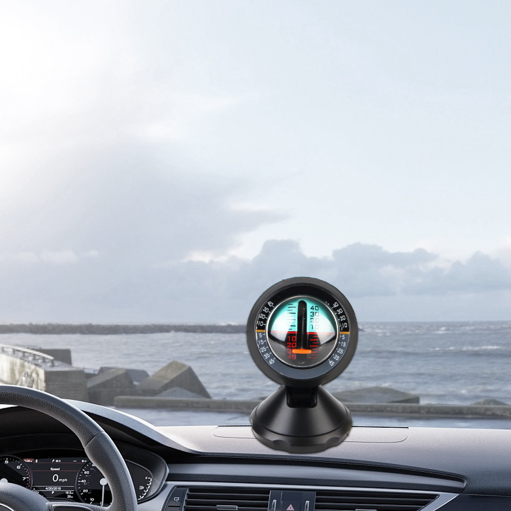 Akozon Car Inclinometer Indicator Meter Level Tilt Gauge Motorcycle Lean | Desertcart