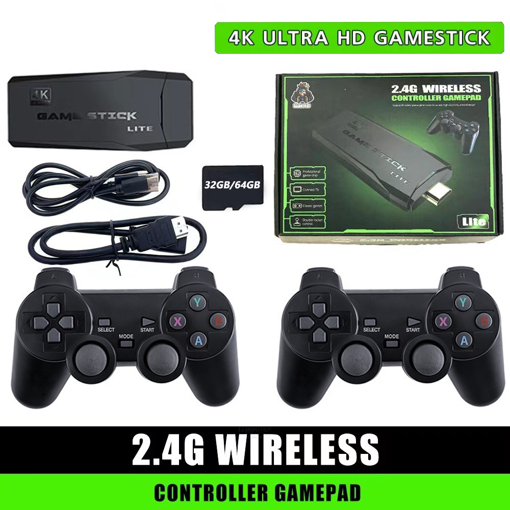 10000 HD 4K M8 Video Game Console Classic Double Gamepad Support