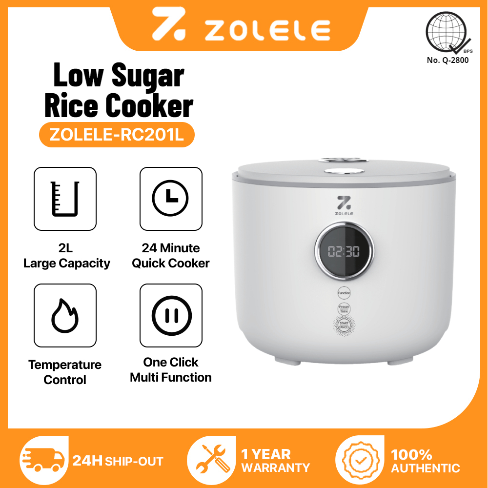 ZOLELE RC201RC201L Low Sugar Rice Cooker 2L Multifunction Cooker Non