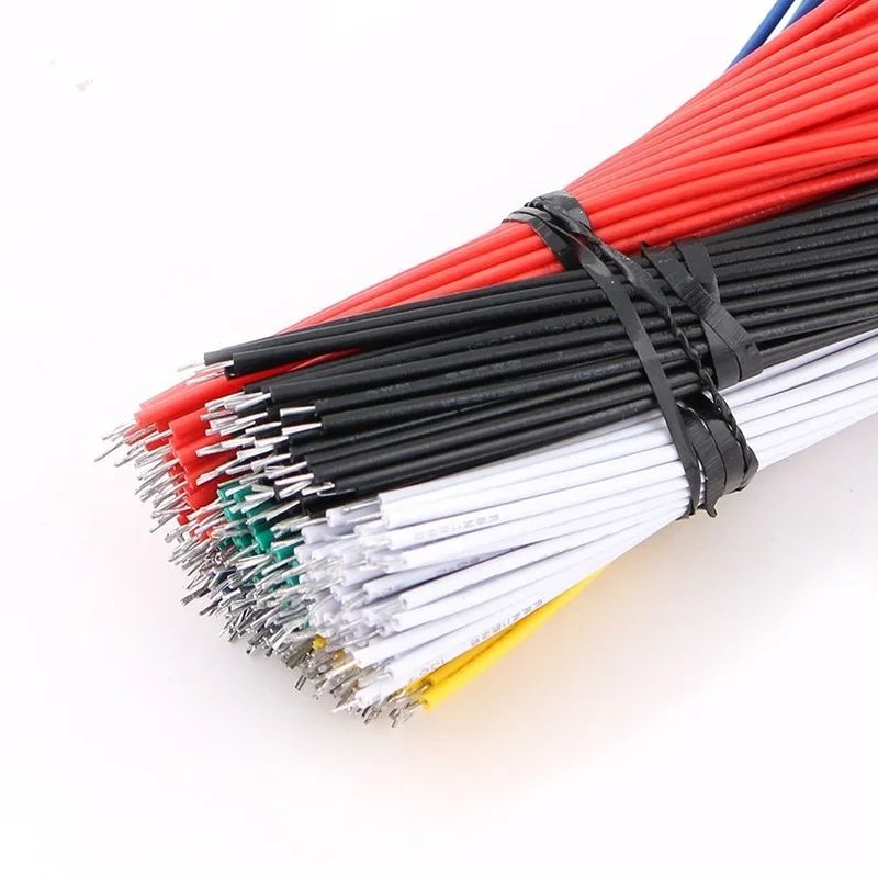 thumbnail image 2 of 100-Pack 20cm Flexible Breadboard Jumper Cables - Tin-Plated Two Ends - Color Assortment 2 of 5