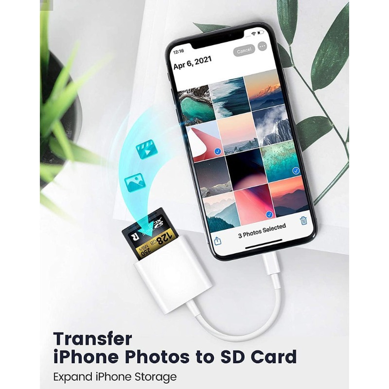 Universal SD Card Reader Adapter with Type C Connector for iPhone ...