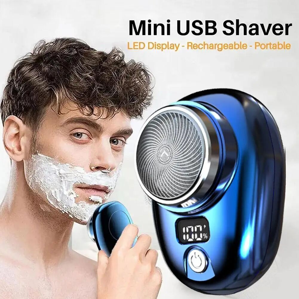 Portable Mini Electric Shaver USB Rechargeable Electric Shaver for Men ...