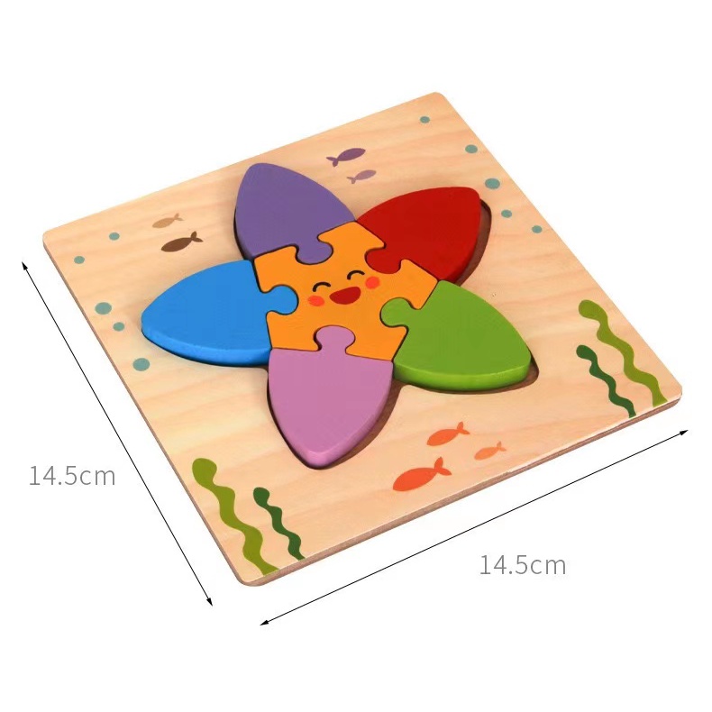 Earlier Educational Wooden Jigsaw Puzzles for Baby Animal Puzzles for