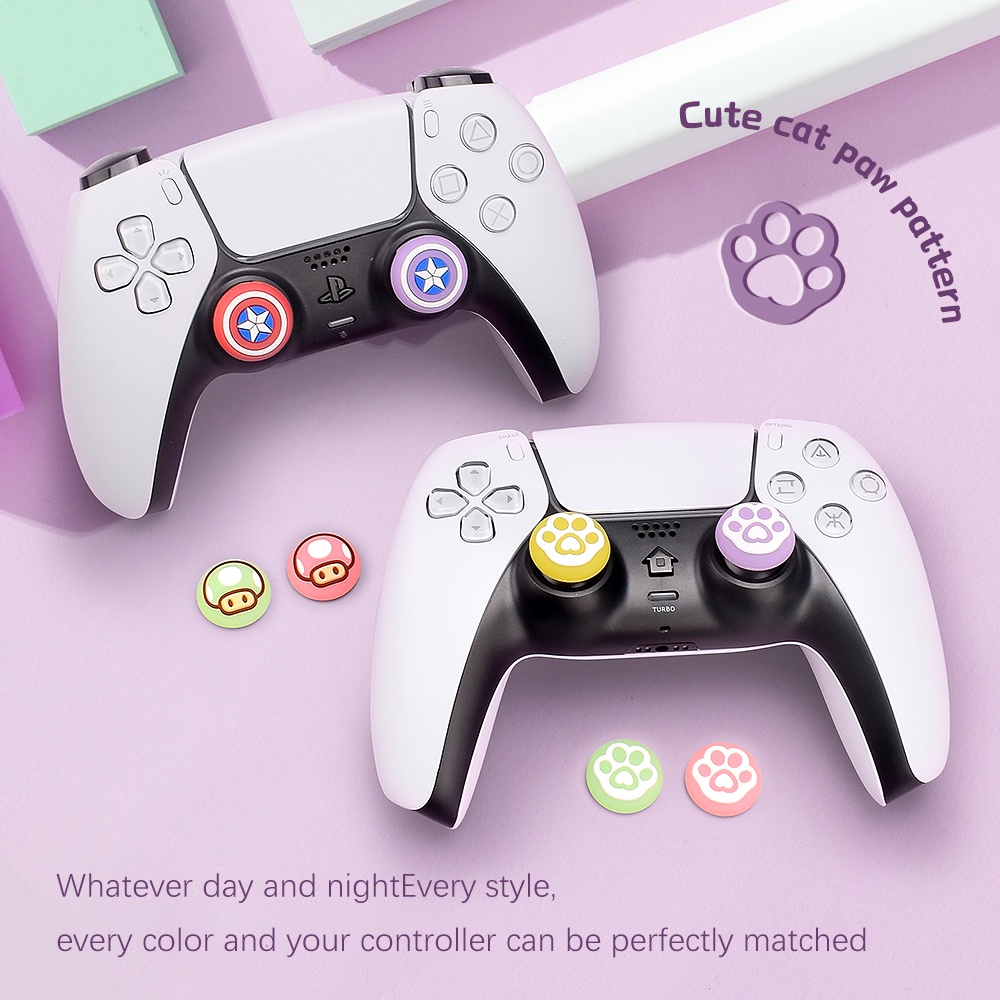 Siliconen Analoge Duim Grip Stick Set Joystick Cap Thumbstick Cover Caps Voor Nintendo Switch Ns Lite Console Joy Con Controller Thumbsticks Q 786755575