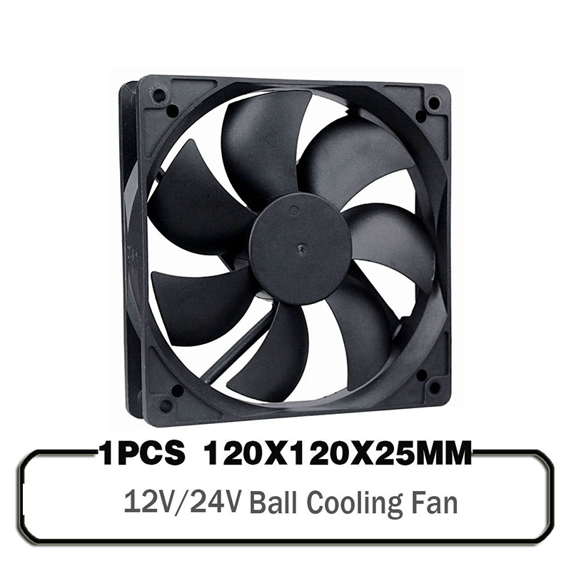 DC 12V 24V 120mm Cooling Fan 12025 120x120x25mm DC Brushless Cooler Fan