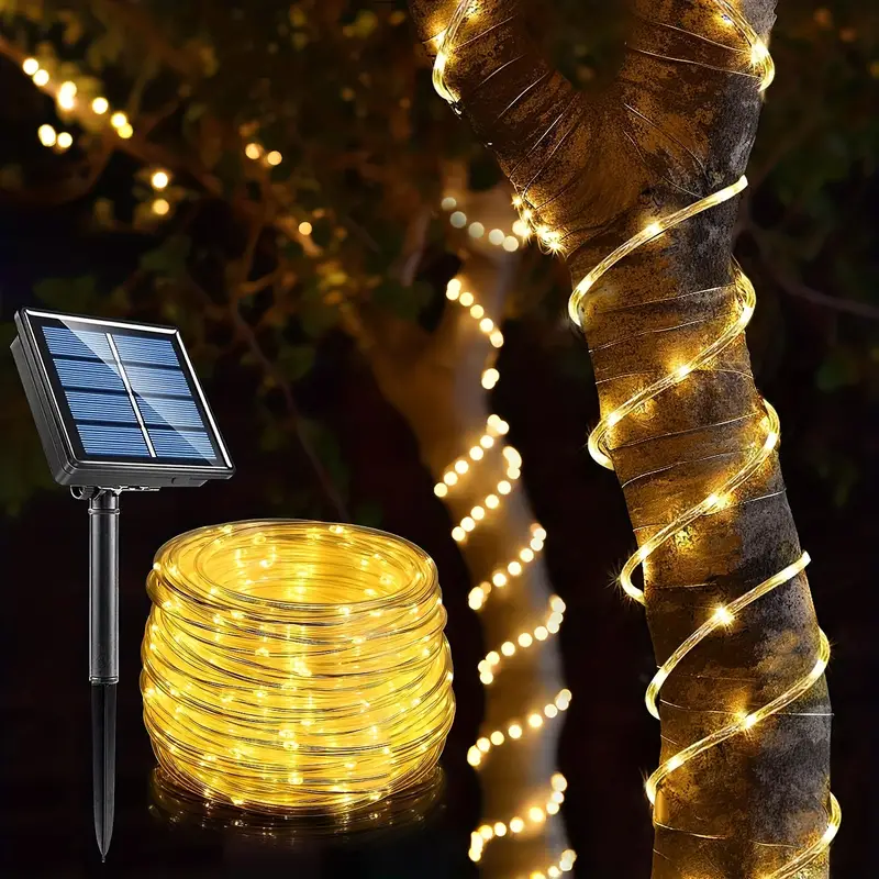 5/10m LED Solar String Lights, Outdoor Waterproof, Fairy Tale Lights ...