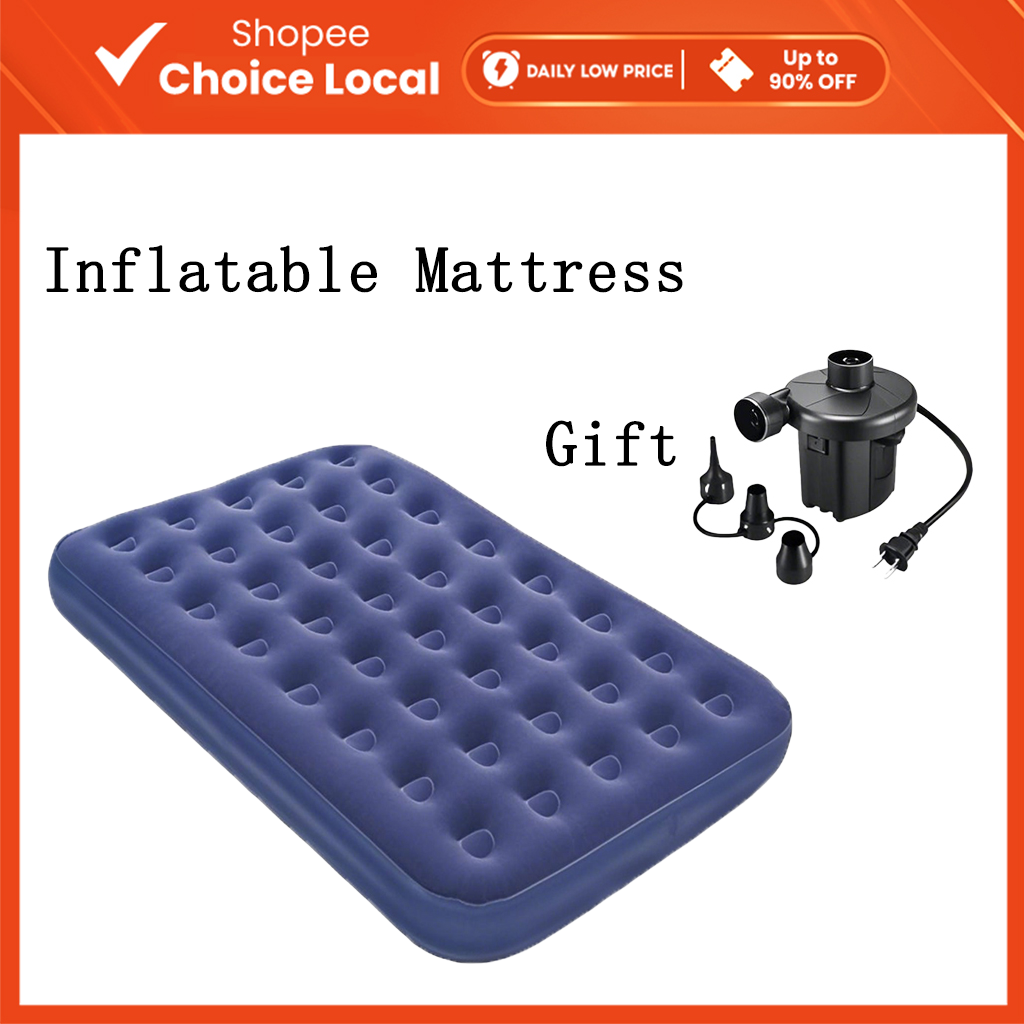 Single/double person inflatable portable inflatable mattress camping ...