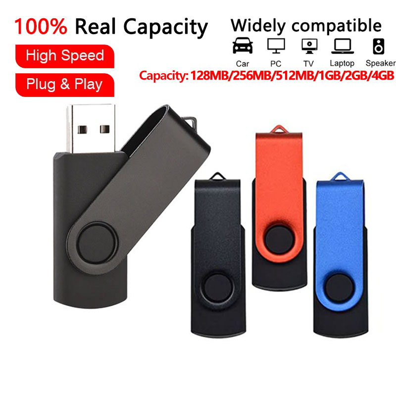 Usb Flash Drive 128mb 256mb 512mb 1gb 2gb 4gb Usb 20 Memory Stick Metal Rotating Waterproof Pen 2286