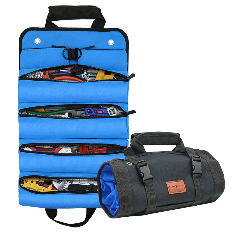 Tool Bag, Tool Roll Up Bag, Heavy Duty Tool Organizer for Men Women ...