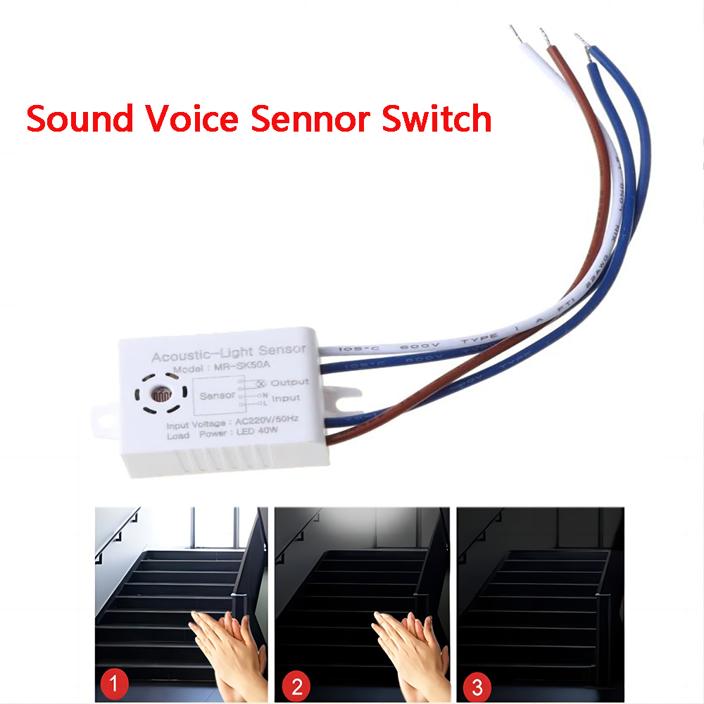 New Sound Voice Sensor Smart Switch Relay Module Detector Auto ON/Off ...