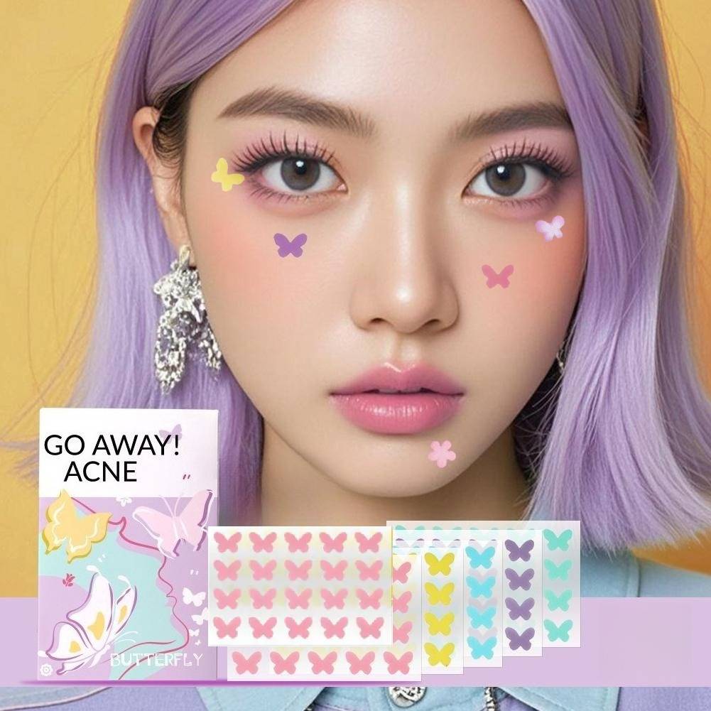 Cute Acne Patch Butterfly Shaped Acne Treatment Stickers Invisible Acne ...