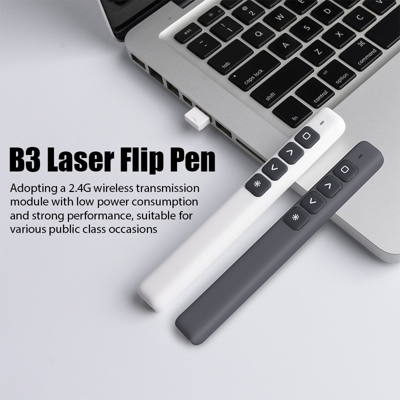 2.4GHz Wireless B3 laser Flip Pen Presentation Pointer PPT Slide USB ...