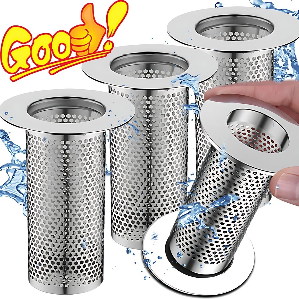 1Pc Stainless Steel Floor Drain Filter Mesh Basket Rust Proof