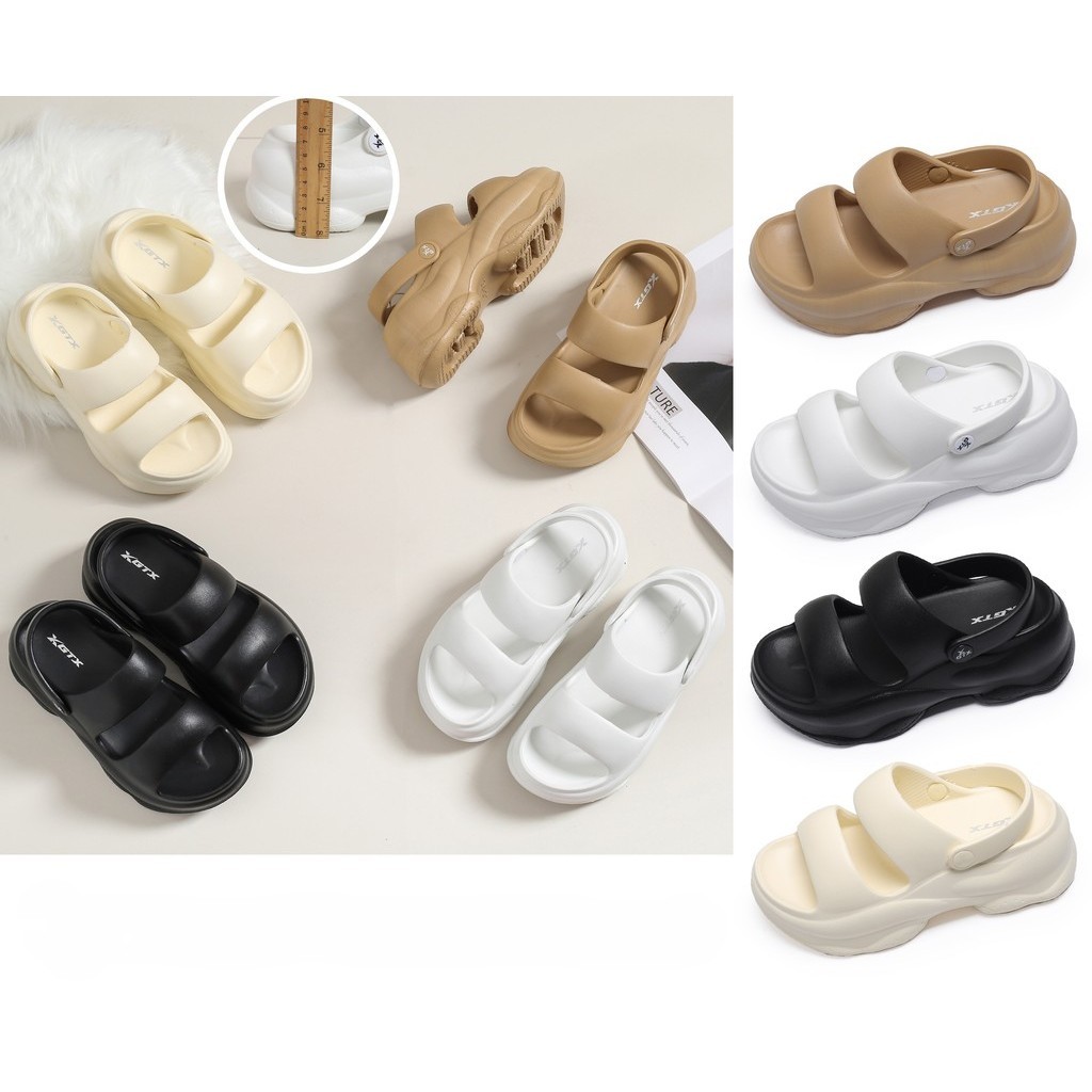 GTX Fashion Slippers For Women 7CM ThickSoled Two Strap Sandals Anti
