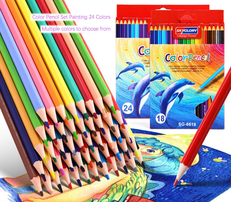 24 Pack Colored Pencils For Kids – Vibrant Colors, HB Hardness, Art Supplies