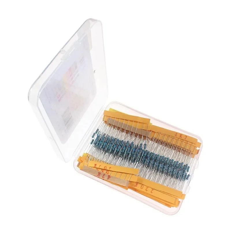 Kit 1280 Resistenze Film Metallico 1/4W - 64 Valori Da 1Ω A 10MΩ - Assortimento Per Elettronica E Riparazioni