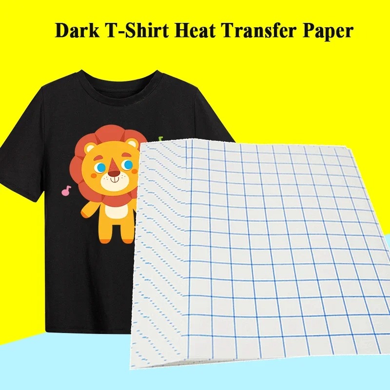 10 Sheets Inkjet Heat Transfer Paper A4 Cotton TShirt Dark Black