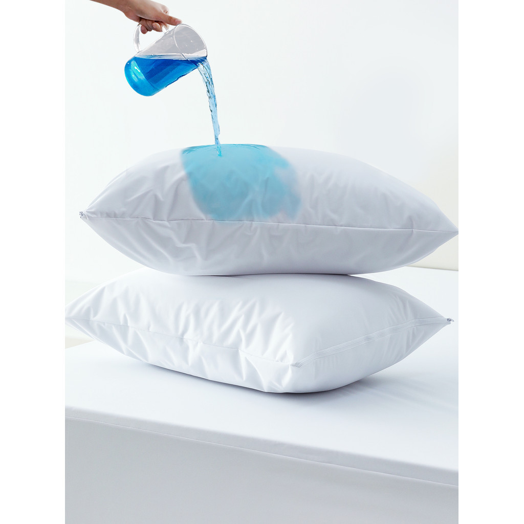 Standard pillow case (2piece set) zipper waterproof pillowcase