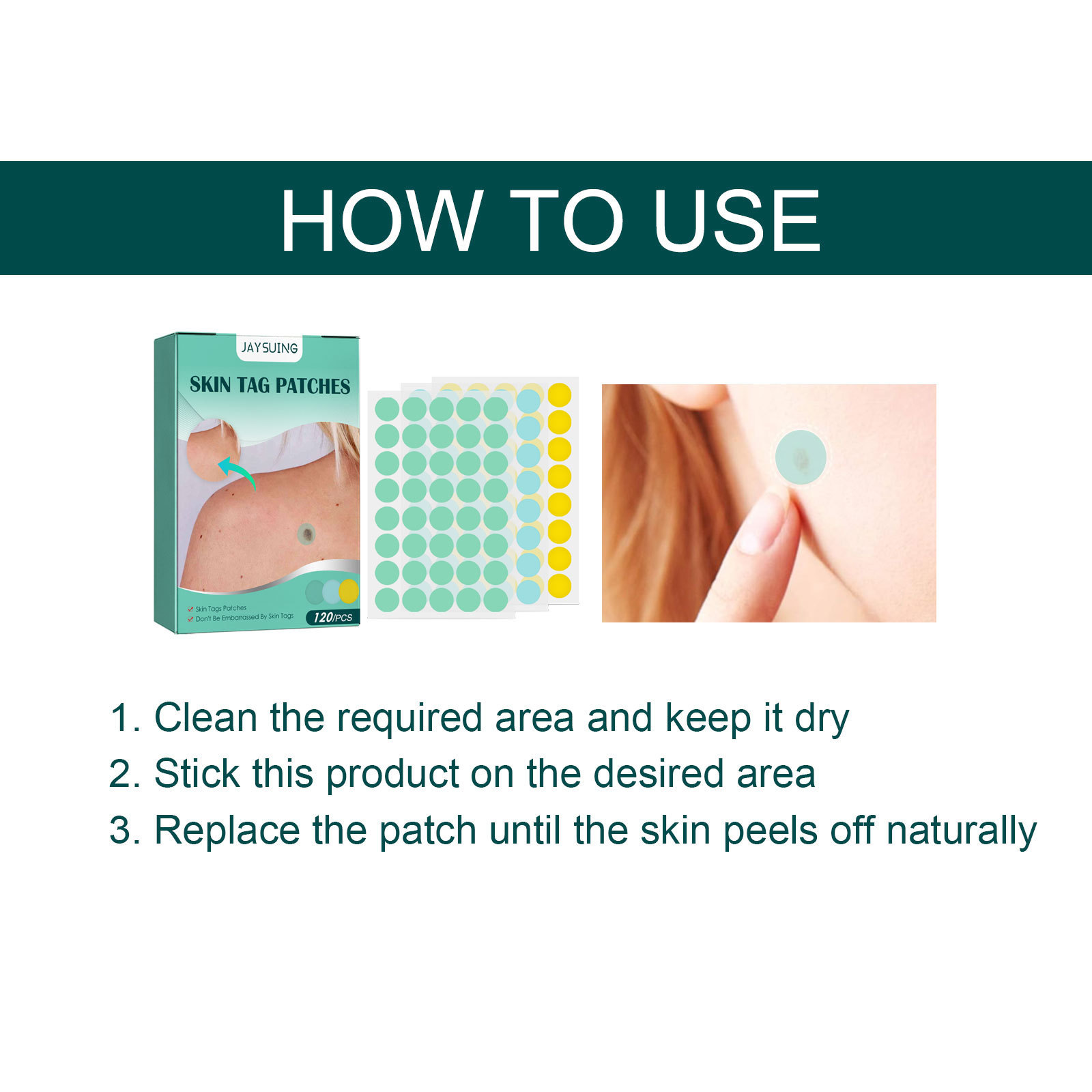 Skin Tag Patches, Wart Removal Patch, Repair Smooth Skin, Fade Facial ...