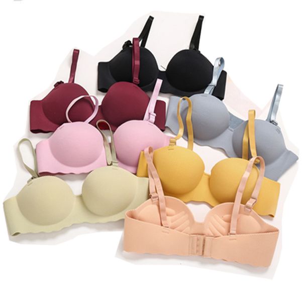 Seamless Wireless Push Up Bra for Women with Padded Cups for Extra ...