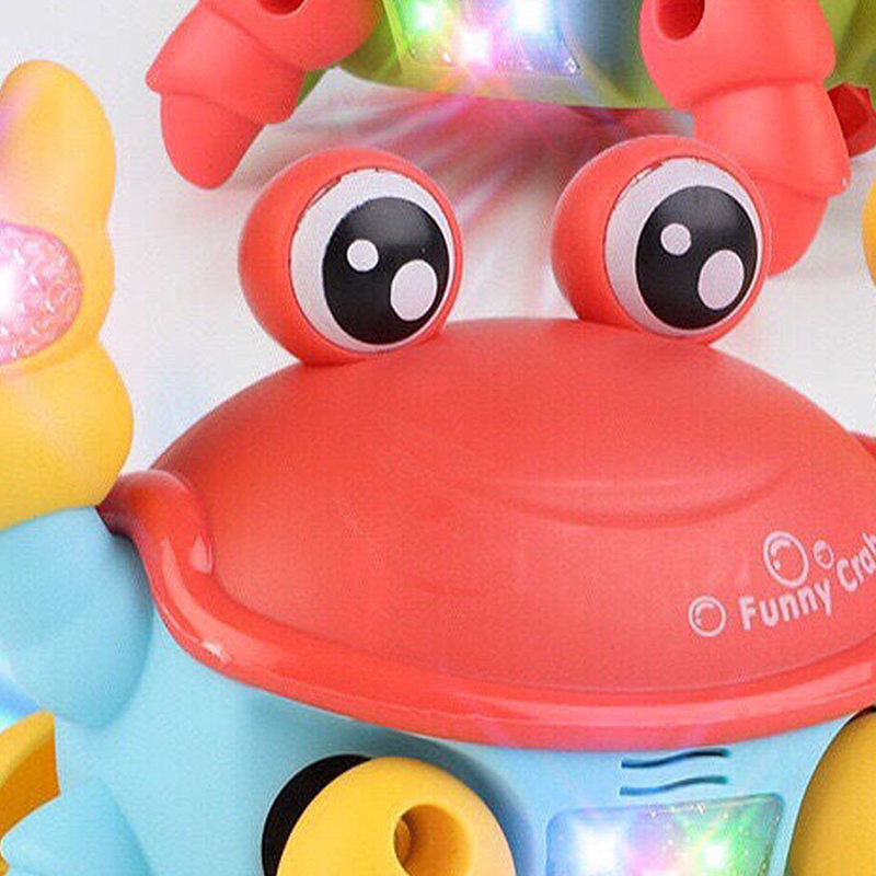 1PC Random Color Automatic Crab Toy with Music & Lights, Smart Obstacle ...