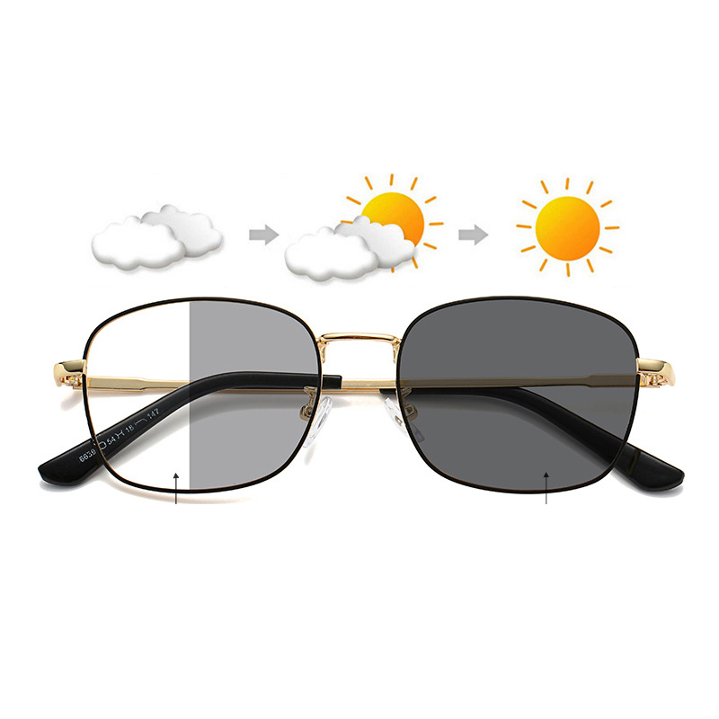 Color-changing Anti-radiation Glasses Women Men's Square Glasses Anti ...