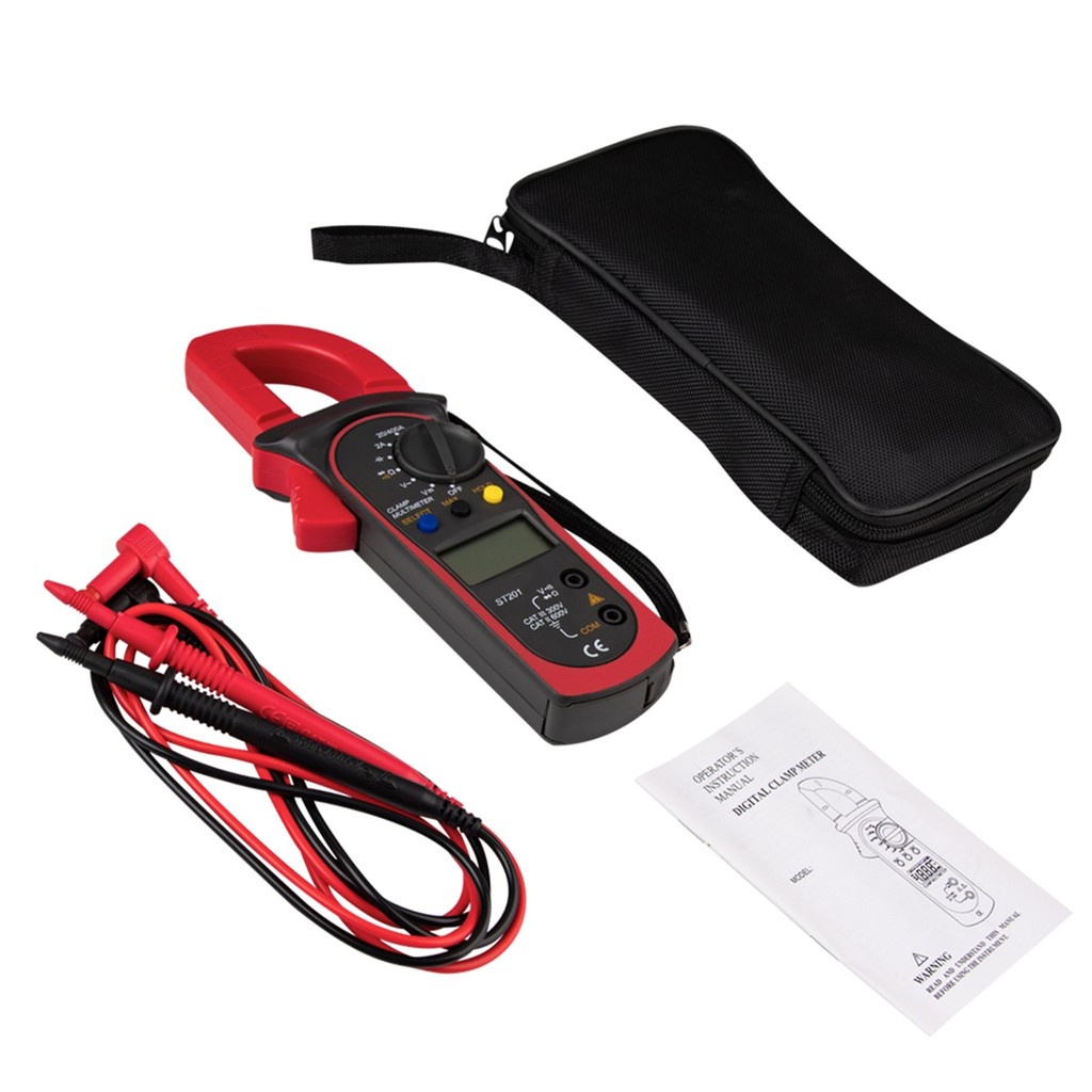 A Set ST201 Clamp Meter High Precision Clamp Meter Multimeter Digital ...