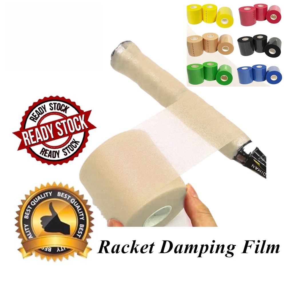 Racquet Grip Cushion Wrapped With Shock-Absorbing Film Badminton Tennis ...