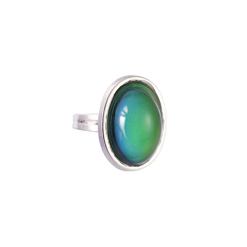 Adjustable Mood Ring for Women - Color Changing Open Band with ...