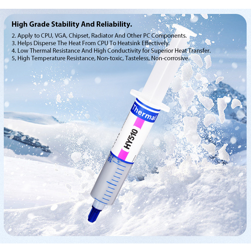 New HY510 Thermal Paste for GPU and CPU Cooling with High Thermal ...
