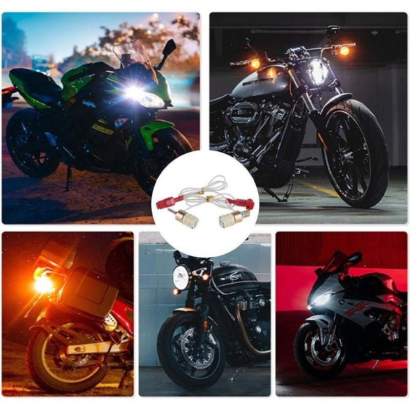 12V Firefly Style Dual Contact LED T15 Signal Park Light Dual Mode by ...