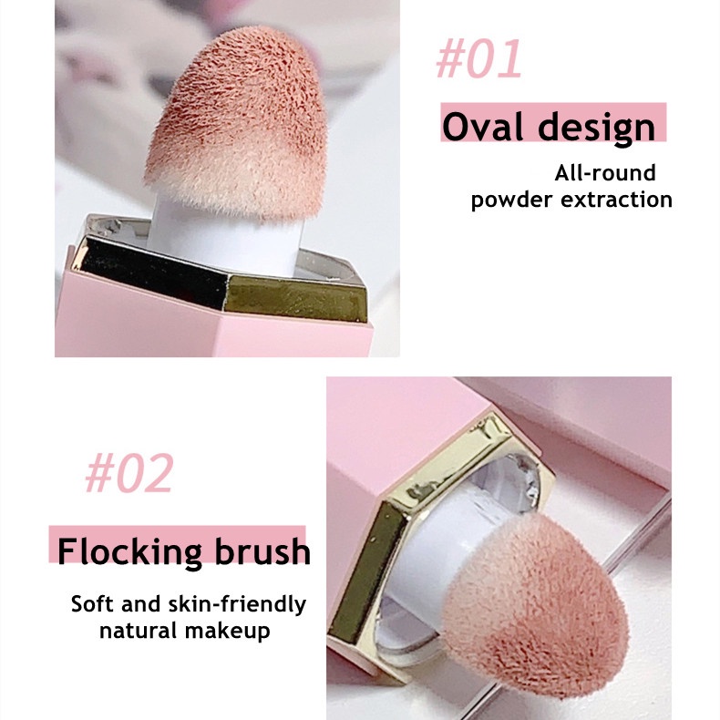 Silky Lightweight Liquid Blush Cream with Flocking Brush - Korean Style ...