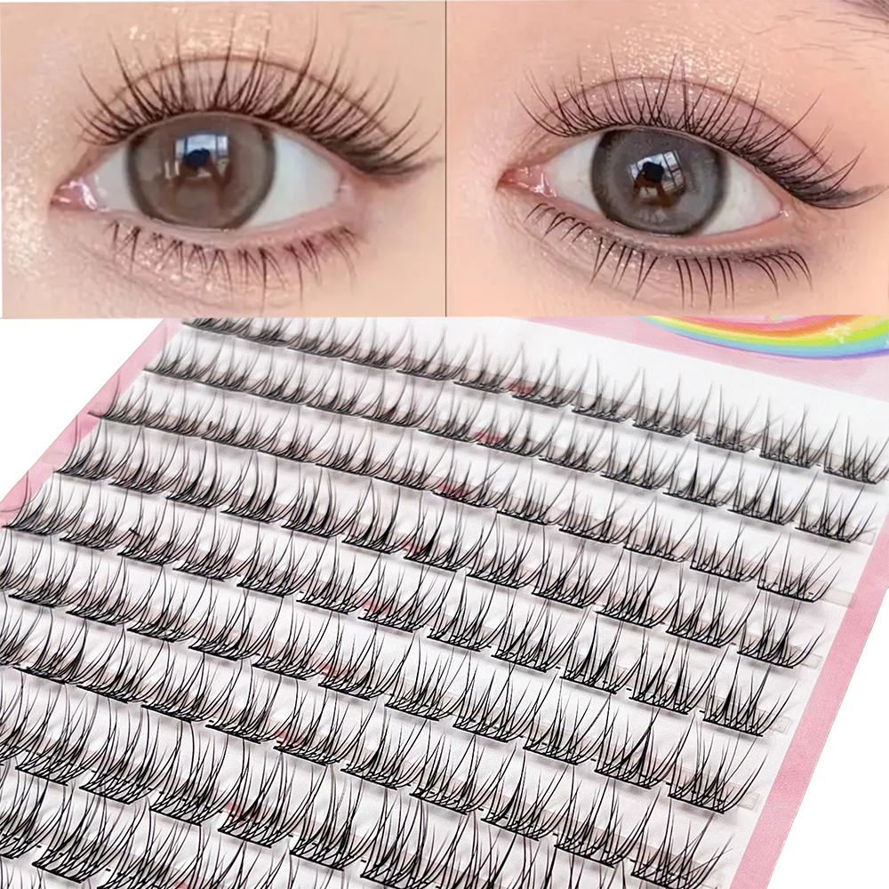 False Eyelashes 120 Natural-Looking Individual Lashes In A Cluster ...
